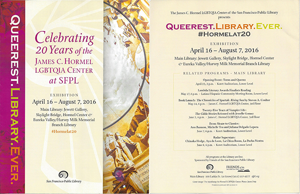 Celebrating 20 years of the James C. Hormel LGBTQIA Center at SFPL